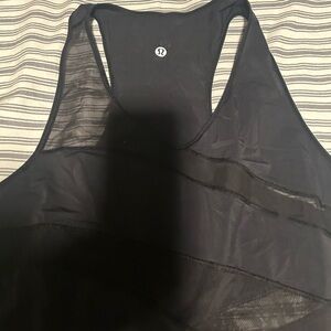 lululemon athletica Black Mesh Tank Top